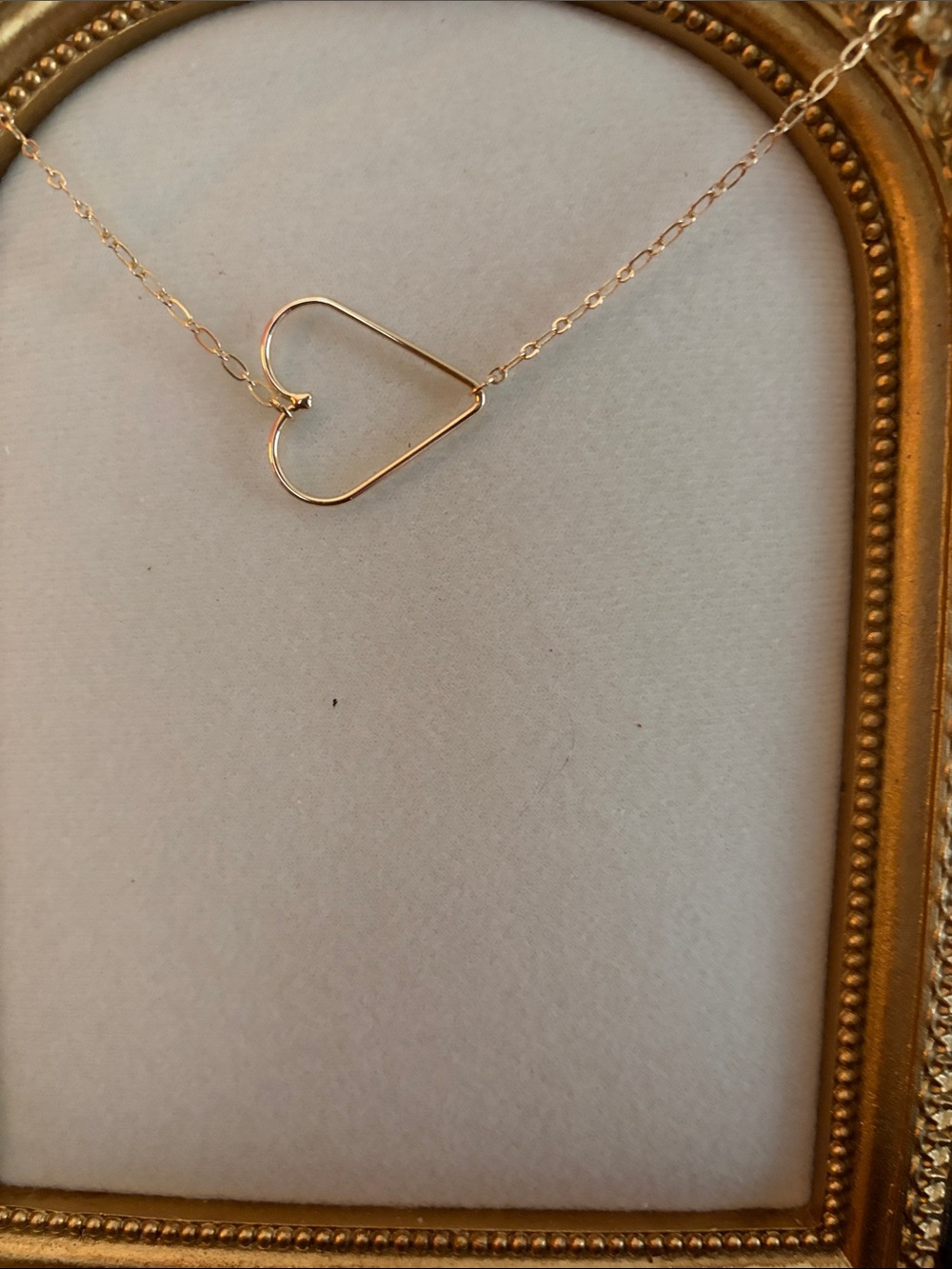 Park Lane Gold Open Heart Necklace